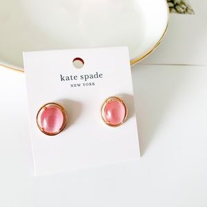 Kate Spade Cat Eye Stud Earrings Pink